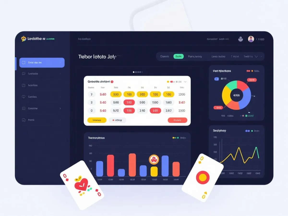 彩票开奖数据与走势分析界面示意图